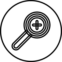 Zoom single icon vector illustration