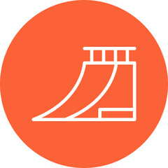 Slide single icon vector illustration