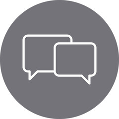 Chat single icon vector illustration