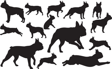 Boston Terrier Silhouettes