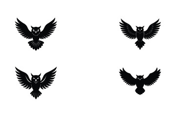 Owl silhouette bundle design