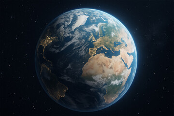 Obraz premium Earth's Night Glow