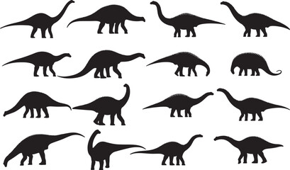 Diplodocus Silhouettes