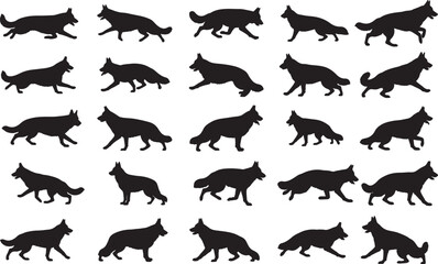 German Shepherd Silhouettes