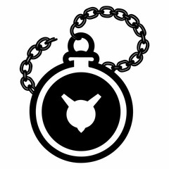 vector illustration of a clock