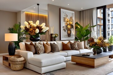 Soft cushion setup on sectional high resolution picture