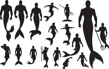 Merman Silhouettes