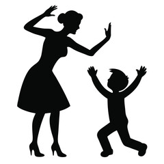 Woman Hand Clapping As Child Dances