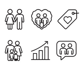 A happy family of four, parents and two children, celebrating family day. on a white backround .