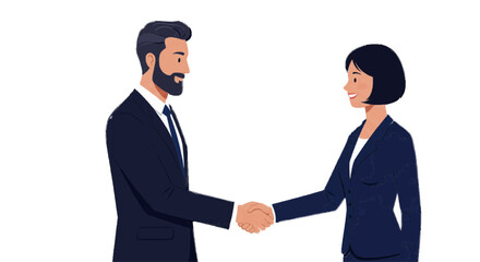 Fototapeta premium business people shaking hands