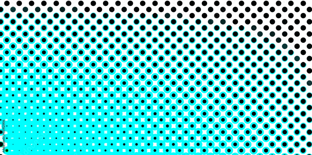 Poster abstract multi-colored halftone dots artistic design pop art pattern of geometric shapes colorful ba