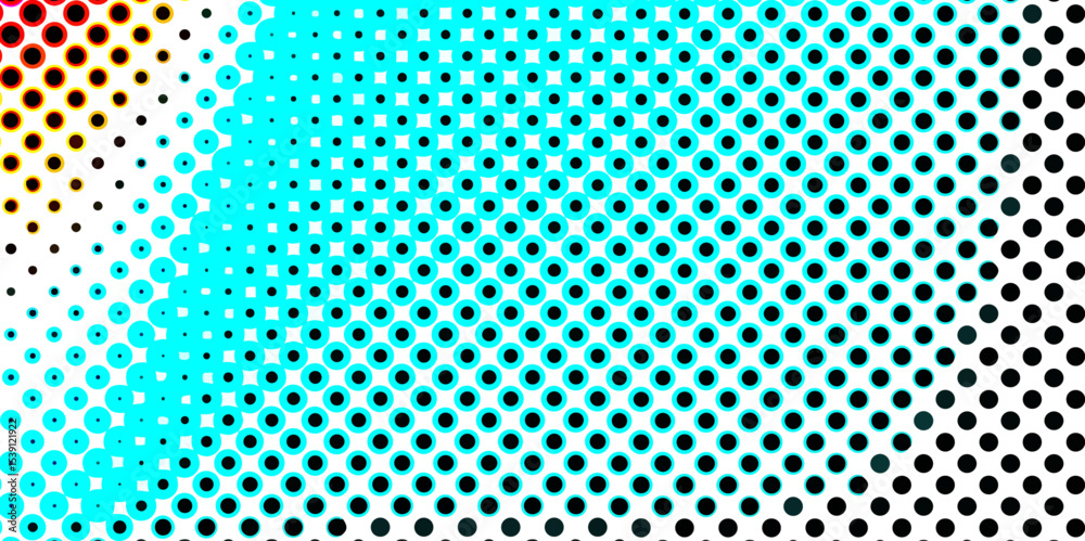 Fototapete abstract multi-colored halftone dots artistic design pop art pattern of geometric shapes colorful ba