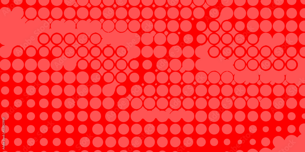 Poster abstract red and grey halftone dots artistic design pop art pattern of geometric shapes colorful bac