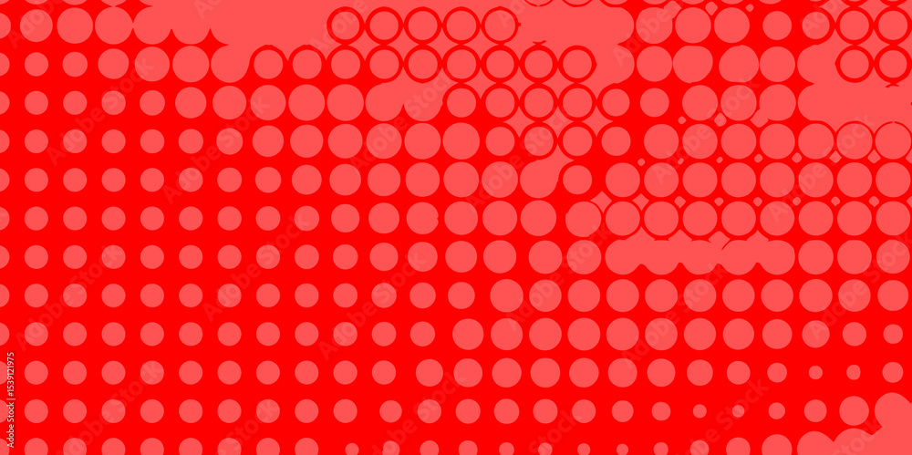 Poster abstract red and grey halftone dots artistic design pop art pattern of geometric shapes colorful bac