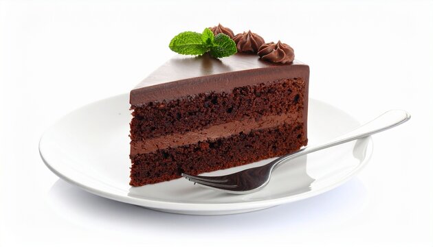 slice of chocolate cake - Powered by Adobe