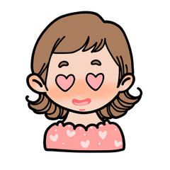 Sweet Girl Showing Love – Emotional Illustration