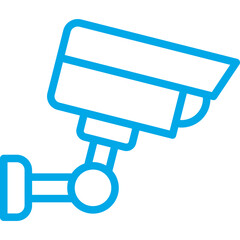 CCTV camera single icon vector illustration
