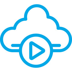 Cloud single icon vector illustration