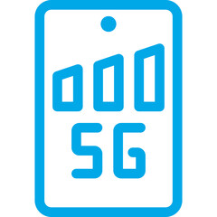 5G single icon vector illustration