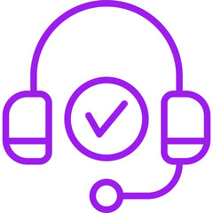 Headphones single icon vector illustration