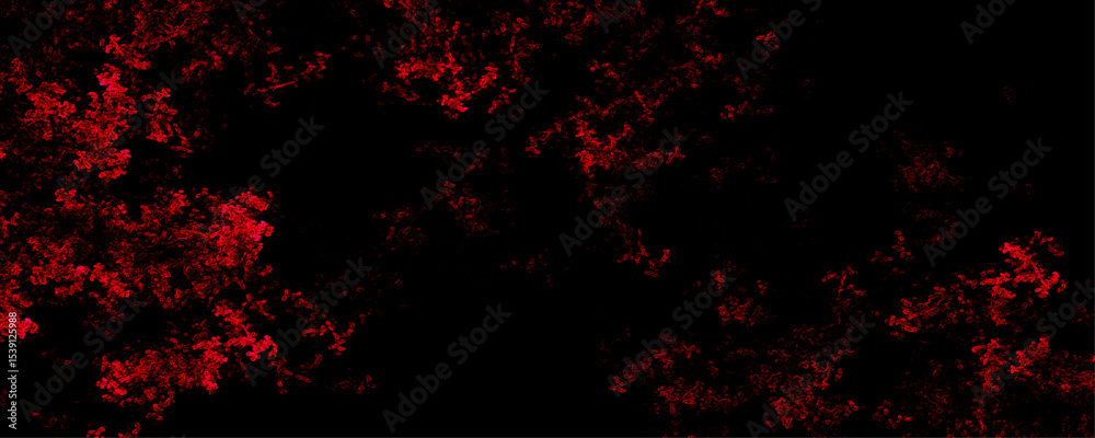 Wall mural distressed red grunge texture on a dark background, vector. distressed rough grunge texture surface 