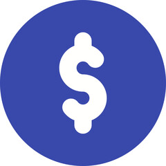 Dollar note single icon vector illustration