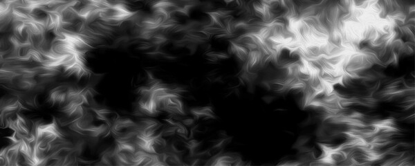 White vector cloudiness, mist or smog background. Gray smokey textured design. Mist flowing design on a dark background. Gray flame textured illustration design. Abstract art smoke on black background
