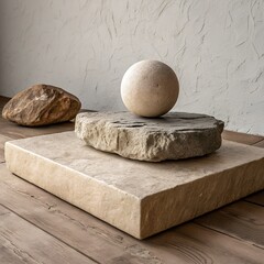 Harmony in Stone A Study of Texture and Form Composition