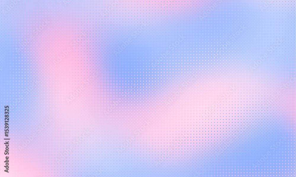 Aufkleber Gradient color background with geometric halftone pattern.