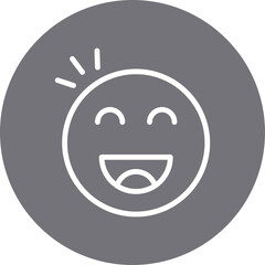 Smiley single icon vector illustration