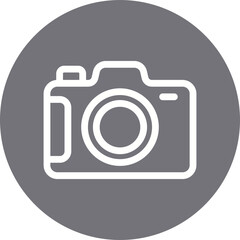 Camera single icon vector illustration