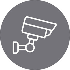 CCTV camera single icon vector illustration