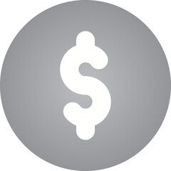Dollar single icon vector illustration