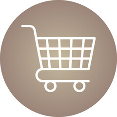 Cart single icon vector illustration