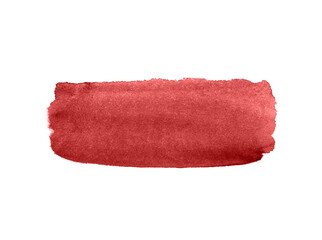 Abstract red watercolor background isolated on a white