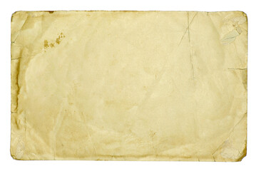 old paper texture on white