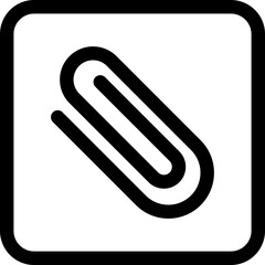 Obraz premium Attach single icon vector illustration