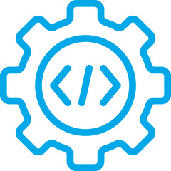 Settings single icon vector illustration