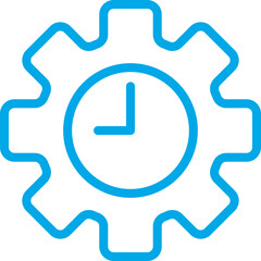 Time management single icon vector illustration