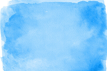 Abstract blue watercolor background texture
