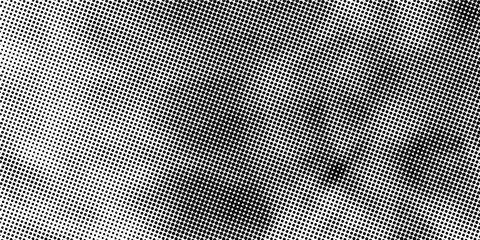 Dotted gradient halftone background. Horizontal seamless dots pattern in pop art style. Abstract modern stylish texture. Vector illustration.