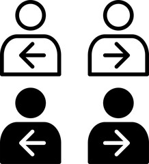 log in and log out icon