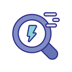 Search Energy icon vector