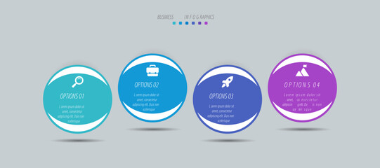 Horizontal progress bar featuring 4 arrow-shaped elements, symbolizing the four stages of business strategy and progression. Clean timeline infographic design template. Vector for presentation