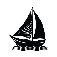 ship on white background