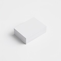 Fototapeta premium A stack of blank business cards, ready for your message