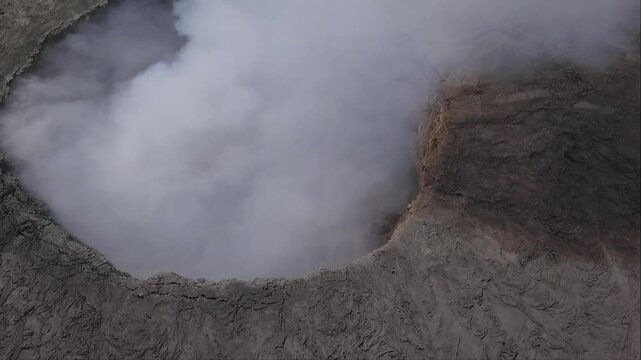 Erta Ale volcano Danakil Depression Ethiopia, eruption.