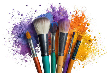 Fototapeta premium Paint brushes and paint