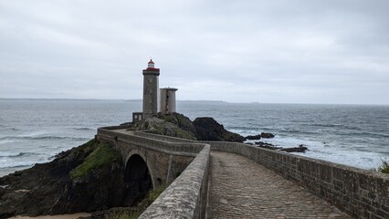 Phare du Petit Minou lighthouse in Plouzan&eacute;, Fort du Petit Minou, Brittany, France