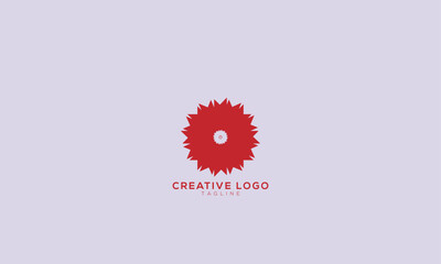 FLOWER MOSAIC PATTERN  Abstract initial monogram letter alphabet logo design